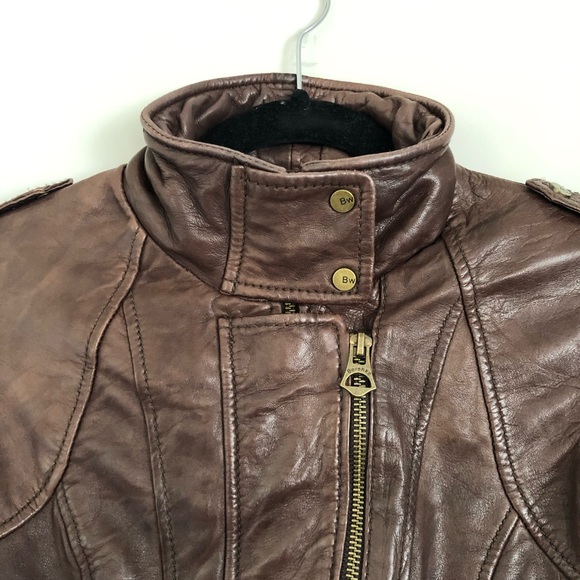 Brown Leather Jacket (M/EU28) - Picture 3 of 5